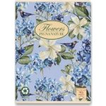 Pigna Školní sešit Nature Flowers A5 čistý mix motivů – Zboží Dáma