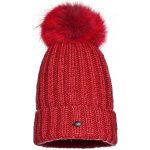 Goldbergh Una beanie real fur Ruby red – Sleviste.cz