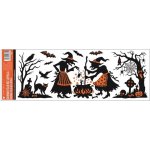 Anděl Přerov s.r.o Okenní fólie s glitry Halloween 59x21 cm – Zboží Dáma