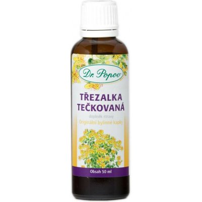 Dr. Popov Třezalka tečkovaná, originální bylinné kapky, 50 ml – Hledejceny.cz
