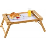 KesperBílý skládací bambusový snídaňový stůl 33x23cm – Sleviste.cz