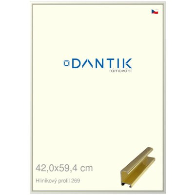 DANTIK rámeček 42 x 59,4 profil 7269 Zlatá lesklá – Zboží Živě