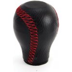 AMiO Hlavice řadicí páky kožená obyčejná černé nitě – Zboží Mobilmania