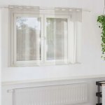 Závěsy se závěskami 2 ks Krémové Polyester – Hledejceny.cz