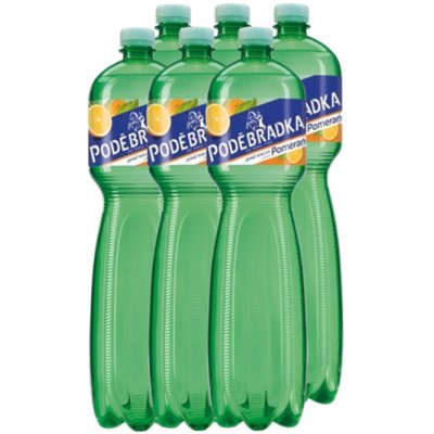 Poděbradka Jemně perlivá s příchutí pomeranč 6 x 1,5 l – Hledejceny.cz