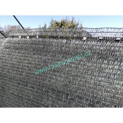 GTEX Stínící tkanina na plot rašlový úplet 90 %, 110 g/m², výška 150 cm, metráž, antracit – Hledejceny.cz