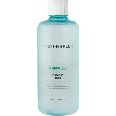 Bring Green Bamboo Hyalu Hydrating Toner Jumbo tonikum na obličej s bambusovou šťávou 500 ml – Hledejceny.cz