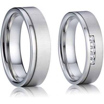 Steel Wedding Snubní prsteny chirurgická ocel SPPL014 – Zbozi.Blesk.cz