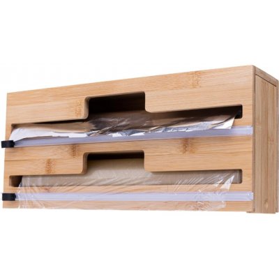 Orion Řezačka a držák na alobal, folii - bambusový na 2 role, jezdec na řezání – Zboží Dáma