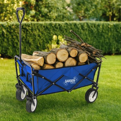 Pro-Tech shop Zahradní skládací vozík - modrý 116x54x90cm 62382 WOZ3556 – Zboží Dáma