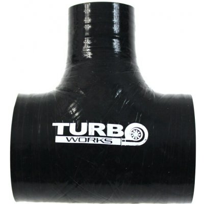 TurboWorkS Silikonová hadice - T-spojka černá 76-9 mm – Hledejceny.cz