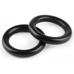 Prima-obchod Dřevěný barevný kroužek vnější Ø50 mm, barva 6 černá – Zboží Mobilmania