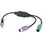 GEMBIRD UAPS12-BK Adaptér; USB 2.0; PS/2 zásuvka x2,USB A 0,3m; – Zboží Mobilmania