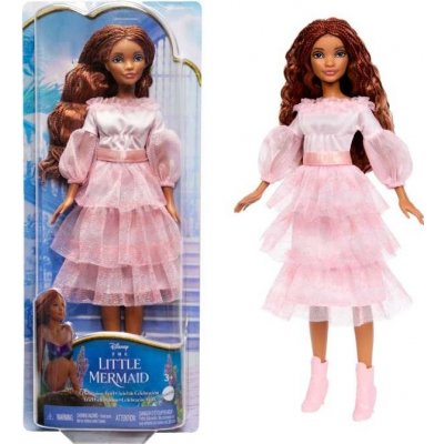 Mattel Disney Princess Malá mořská víla Ariel v růžových šatech HPD90 – Zboží Mobilmania