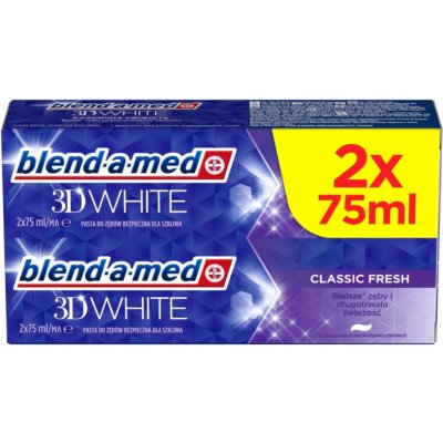 Blend-a-Med 3D White Classic Fresh 2 x 75 ml – Zboží Dáma