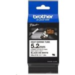 Brother HSE-211E, bužírka bílá / černá 5,2 mm – Zboží Dáma