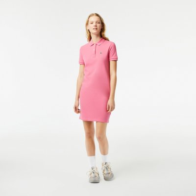 Lacoste Dresses EF7767.2R3 růžový – Zboží Dáma
