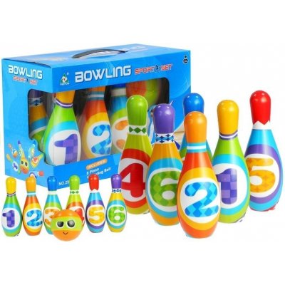 Lean Toys Pěnové kuželky + bowlingová koule – Zboží Mobilmania
