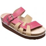 Santé N/240/9/C30/29/H/K dámský pantofel na klínu červeno-béžová – Sleviste.cz