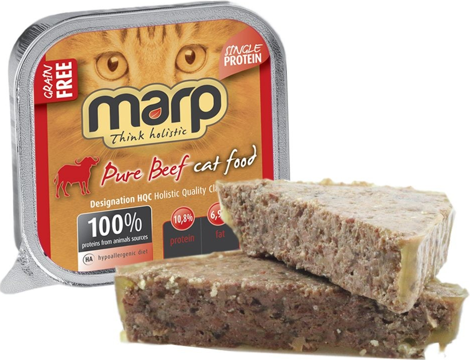 Marp Beef pro kočky s hovězím 16 x 100 g