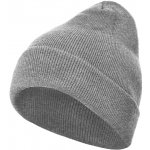 Build Your Brand Heavy Knit beanie s ohrnovacím lemem Světle šedá – Hledejceny.cz
