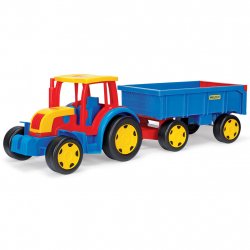 Wader Traktor Gigant s vlekem plast 102 cm