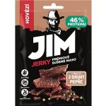 Jim Jerky hovězí s příchutí 3 druhy pepře 23 g – Zboží Dáma