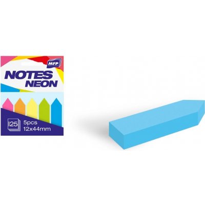 UNIPAP bloček samolepící 5ks 12x44mm 125 listů mix 5 barev neon 7500893 – Hledejceny.cz