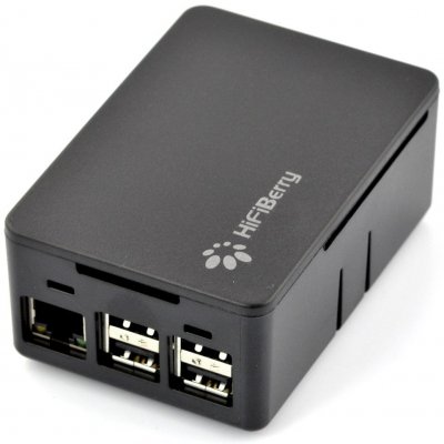 HiFiBerry Univerzální krabička pro RPi 1B+/2B/3B/3B+, černá – Sleviste.cz
