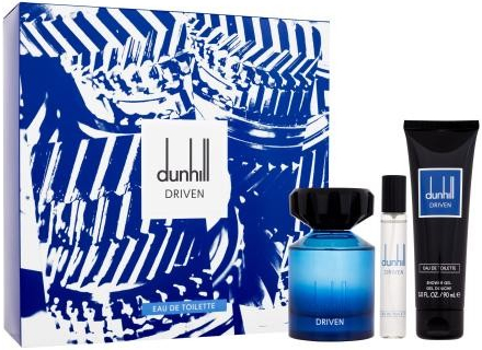 Dunhill Driven dárková kazeta pro muže EDT 100 ml + sprchový gel 90 ml + EDT 15 ml