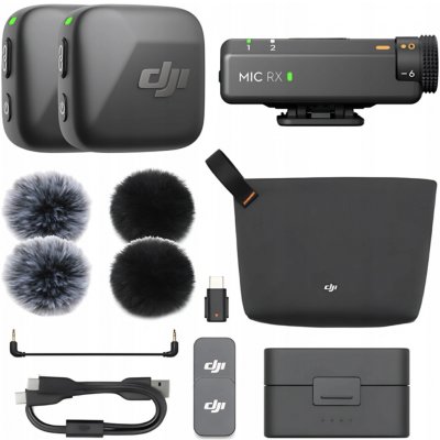 DJI Mic Mini (2 TX + 1 RX + Charging Case) – Zboží Mobilmania