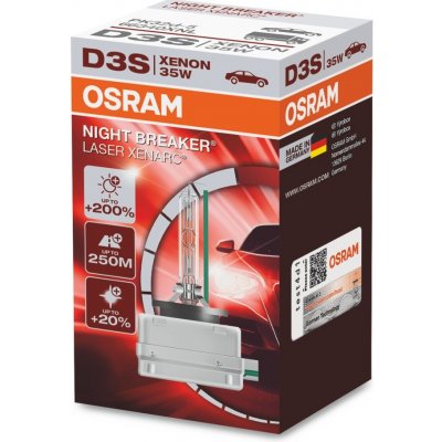 Osram Xenonová výbojka D3S NIGHT BREAKER LASER + 200% - 66340XNN – Zboží Mobilmania