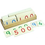 Montessori velké dřevěné karty s čísly 1-9000 – Zboží Dáma