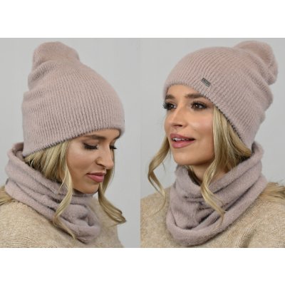 Fashionweek alpakový zimní set čepice komin ZIZI-AL2 béžový – Hledejceny.cz