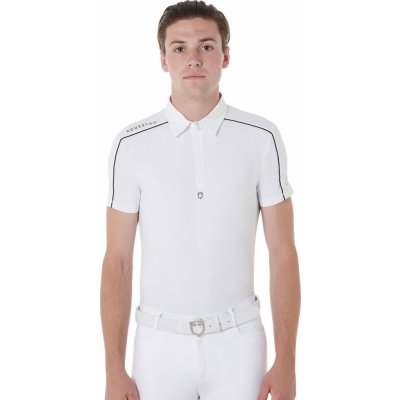 Equestro Triko závodní Mesh Trim pánské bílé – Zboží Dáma