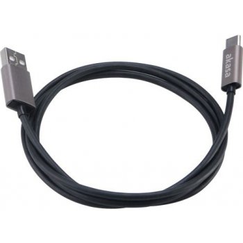 Akasa AK-CBUB32-10GR USB 2.0 A - USB Typ-C, 1m, šedý