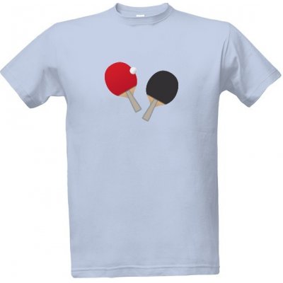Tričko s potiskem ping pong pánské Nebesky modrá – Zboží Mobilmania