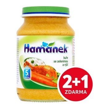 Hamé Hamánek kuře se zeleninou a rýží 190 g