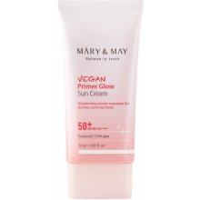 Mary&May Vegan Primer Glow Sun Cream SPF50+/PA++++ - Rozjasňující báze s ochranným účinkem 50 ml