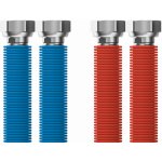 MERABELL Aqua Flexi Připojovací set G3/4"-G3/4" 30-60cm-2ks hadice (mod., červ.)M0056 – Sleviste.cz