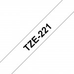Brother TZe-221, bílá / černá 9mm – Zboží Dáma