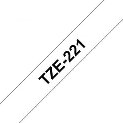 Brother TZe-221, bílá / černá 9mm – Zboží Dáma
