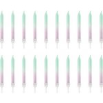 PartyDeco svíčky tyrkysovo fialové – Zboží Dáma