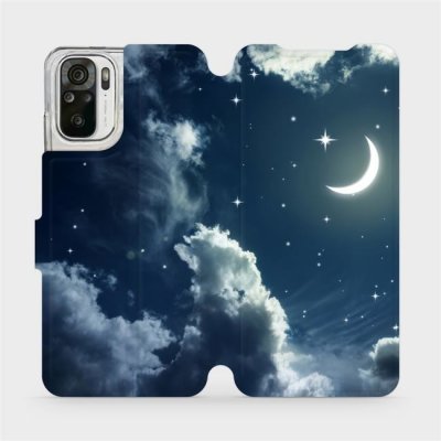 Pouzdro Mobiwear Flipové Xiaomi Redmi Note 10S - V145P Noční obloha s měsícem