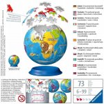 Ravensburger 3D puzzleball globus se zvířaty anglický 72 ks – Zbozi.Blesk.cz