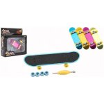 Teddies Skateboard prstový šroubovací plast 9cm s doplňky 4 barvy v krabičce 14x14x4cm – Zboží Dáma