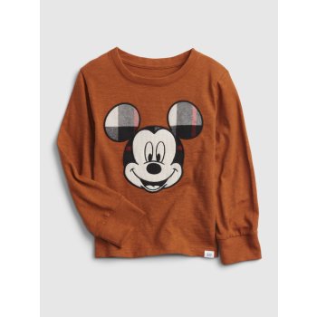 GAP Dětské tričko Disney Mickey Hnědá