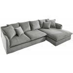 Interior DE Rohová pohovka Heaven Cord šedá manšestr SU43445 – Zbozi.Blesk.cz