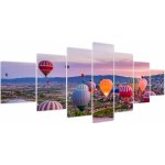 Obraz - Horkovzdušné balóny, sedmidílný 210x100 cm – Hledejceny.cz