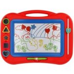 Magnetická tabulka barevná   razítka 5ks plast 43x30cm v krabici – Zboží Dáma